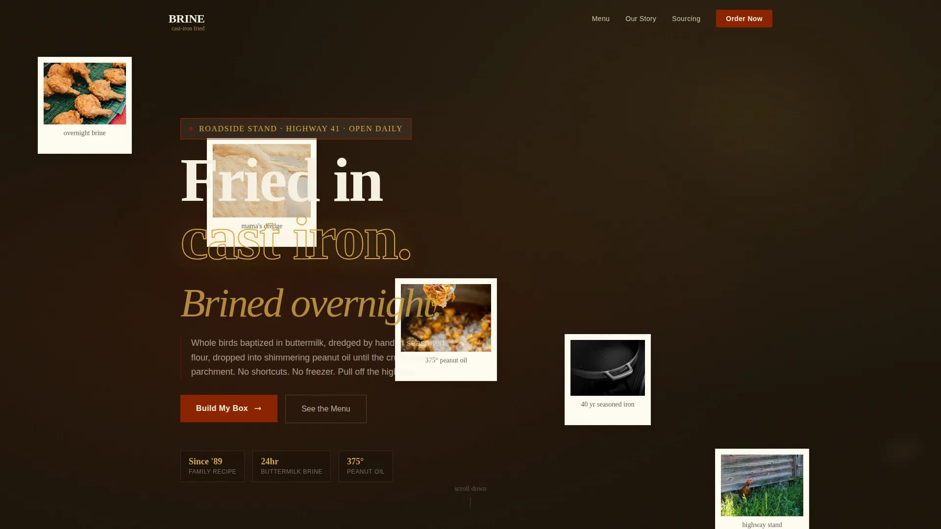 Street Food & Market Stall Professional Website Template
