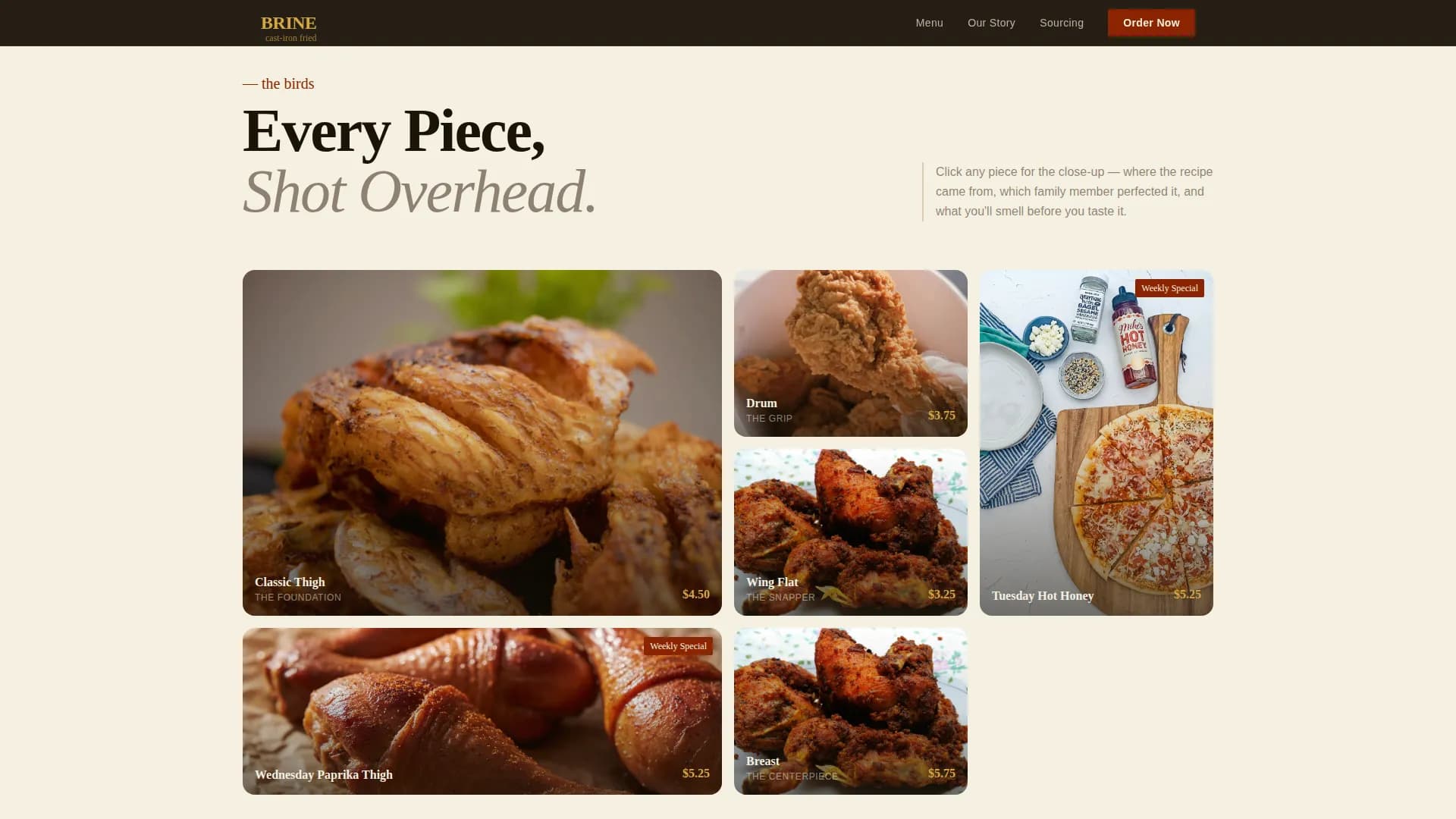 Street Food & Market Stall Professional Website Template