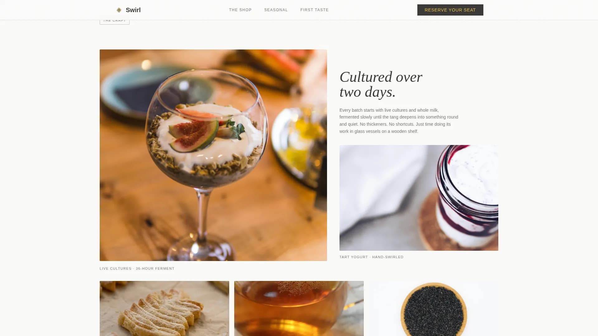 Frozen Yogurt Shop Seasonal Event Registration Website Template