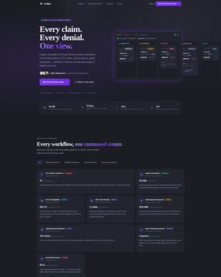 Medical Billing Vertical SaaS Professional Website Template