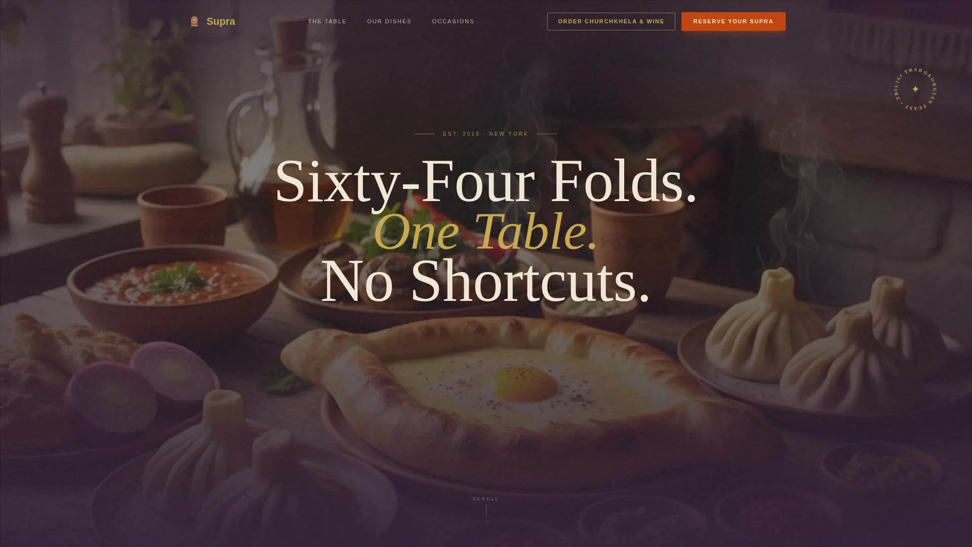 Regional & Ethnic Restaurant Booking Website Template