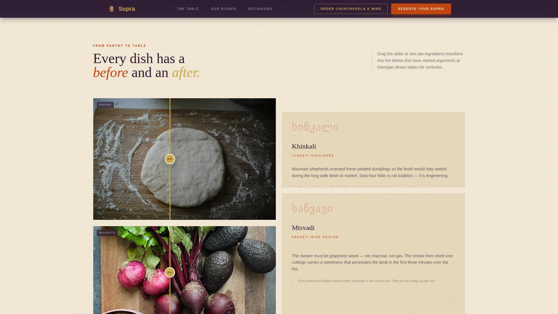 Regional & Ethnic Restaurant Booking Website Template
