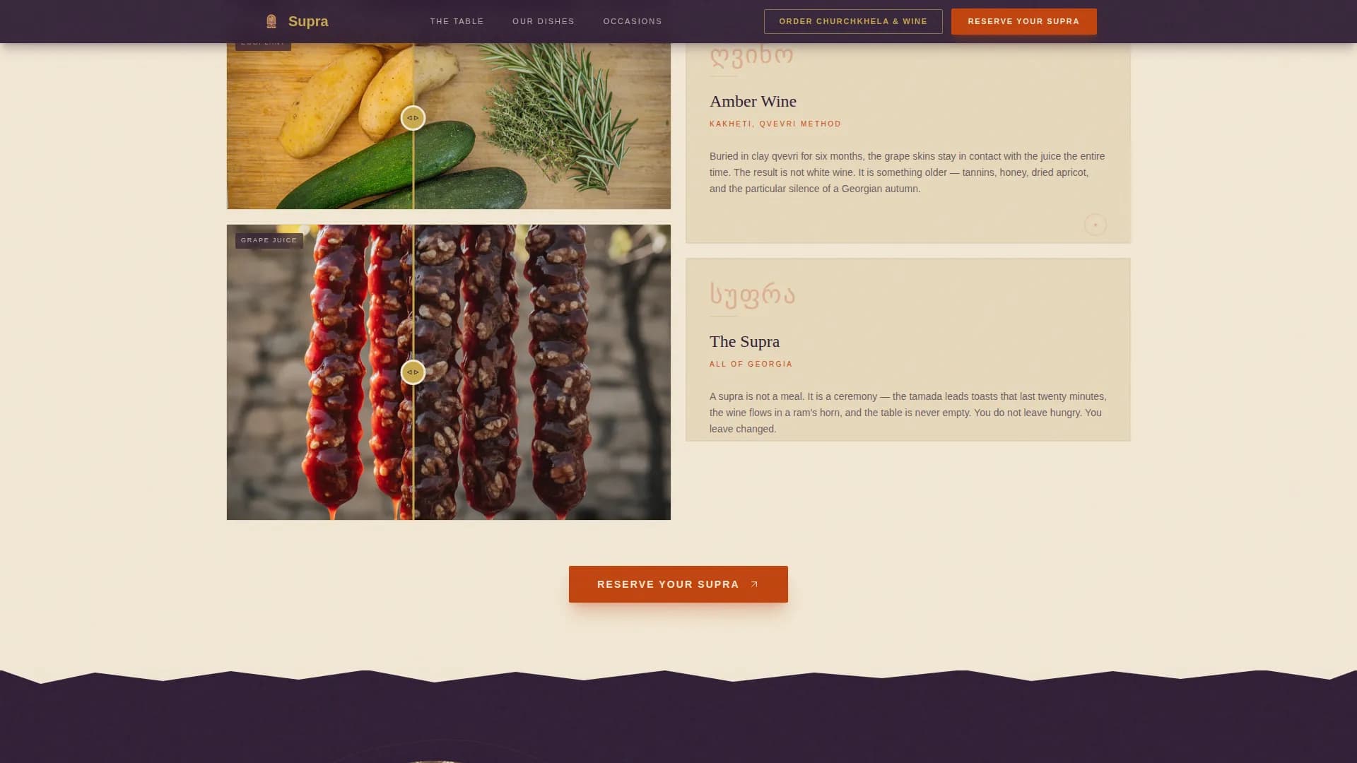 Regional & Ethnic Restaurant Booking Website Template