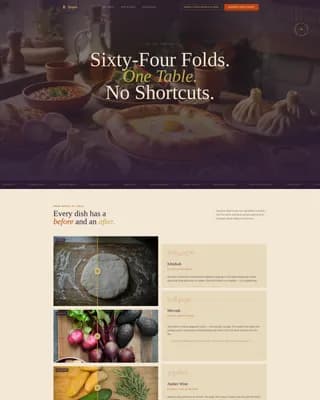 Regional & Ethnic Restaurant Booking Website Template