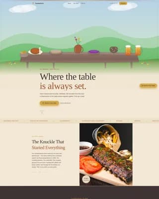 Stammtisch - Rustic German Dining Landing Page Template