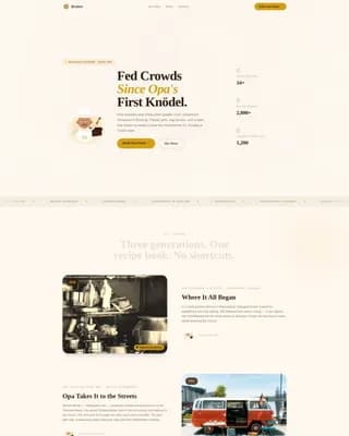 Braten — Artisan German Catering Landing Page Template