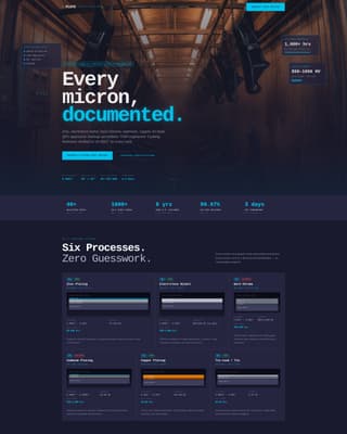 Plate - Precision Electroplating Landing Page Template