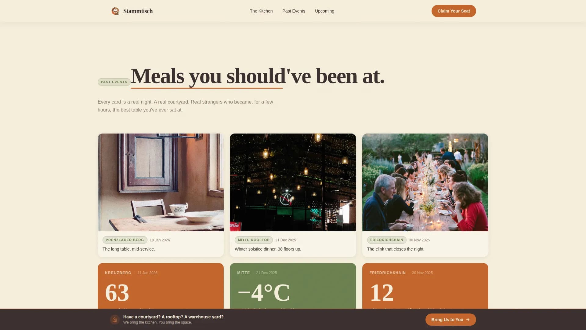 Stammtisch — Rustic German Restaurant Landing Page Template