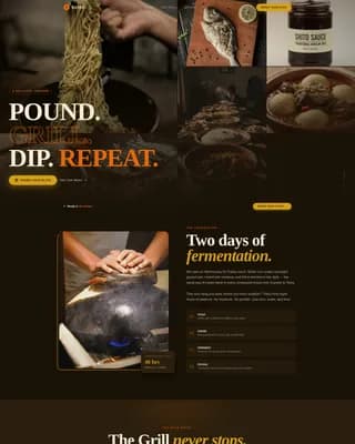 African Cuisine & Dining Professional Website Template