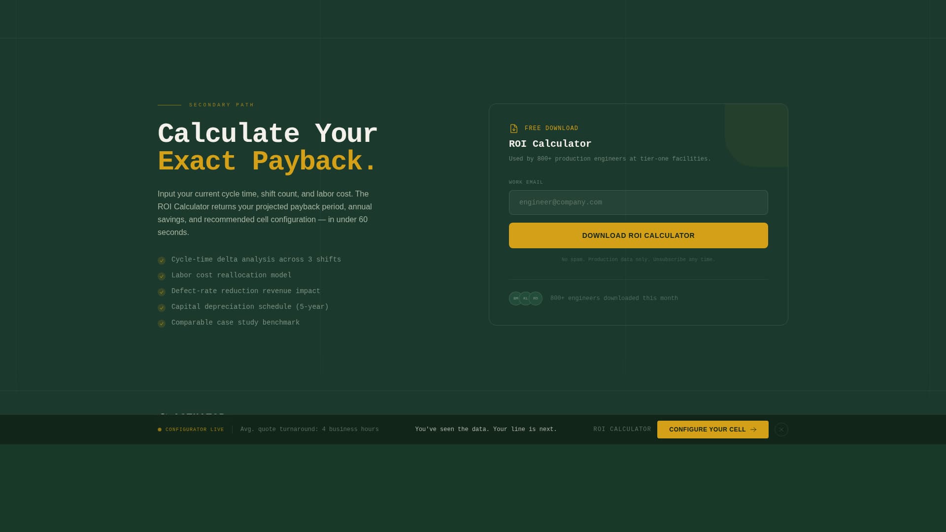 Actuator - Precision Robotics Landing Page Template