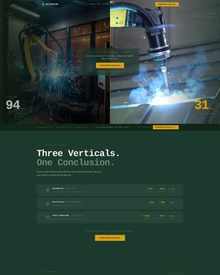 Actuator - Precision Robotics Landing Page Template