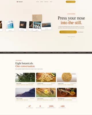 Distillery & Spirits Booking Website Template