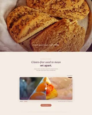 Nourish — Gluten-Free Catering Landing Page Template