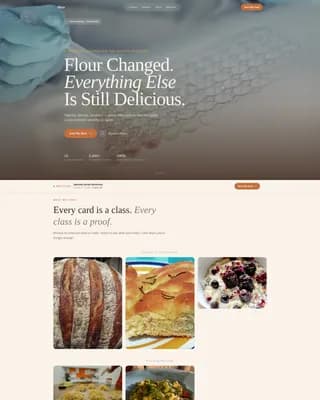 Mesa — Gluten-Free Cooking Landing Page Template