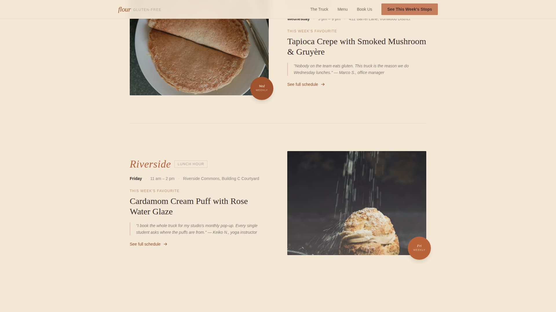 Flour - Artisan Glutenfree Landing Page Template