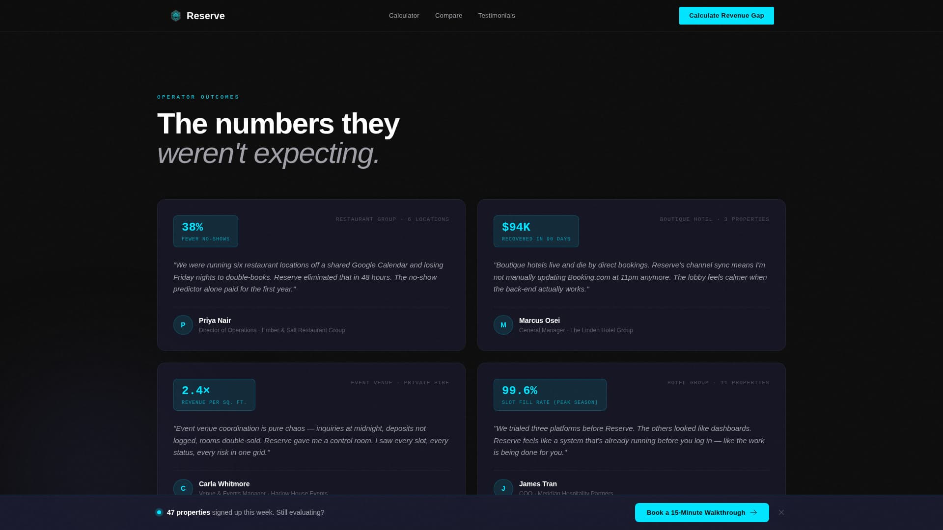 Hospitality Digital Presence Booking Website Template