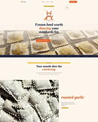 Frost — Gluten-Free Frozen Landing Page Template