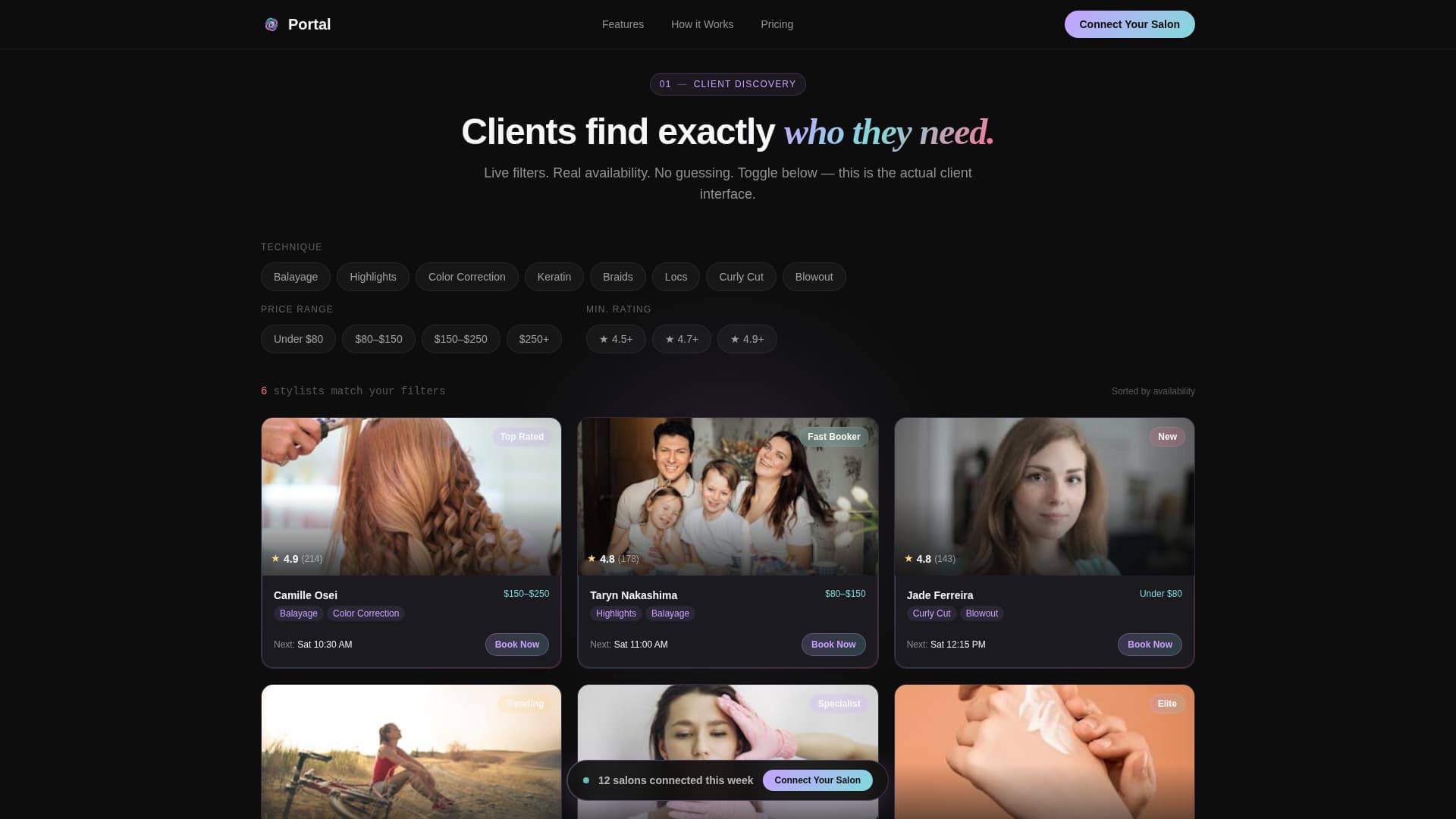 Beauty & Salon Software & SaaS Reviews Website Template