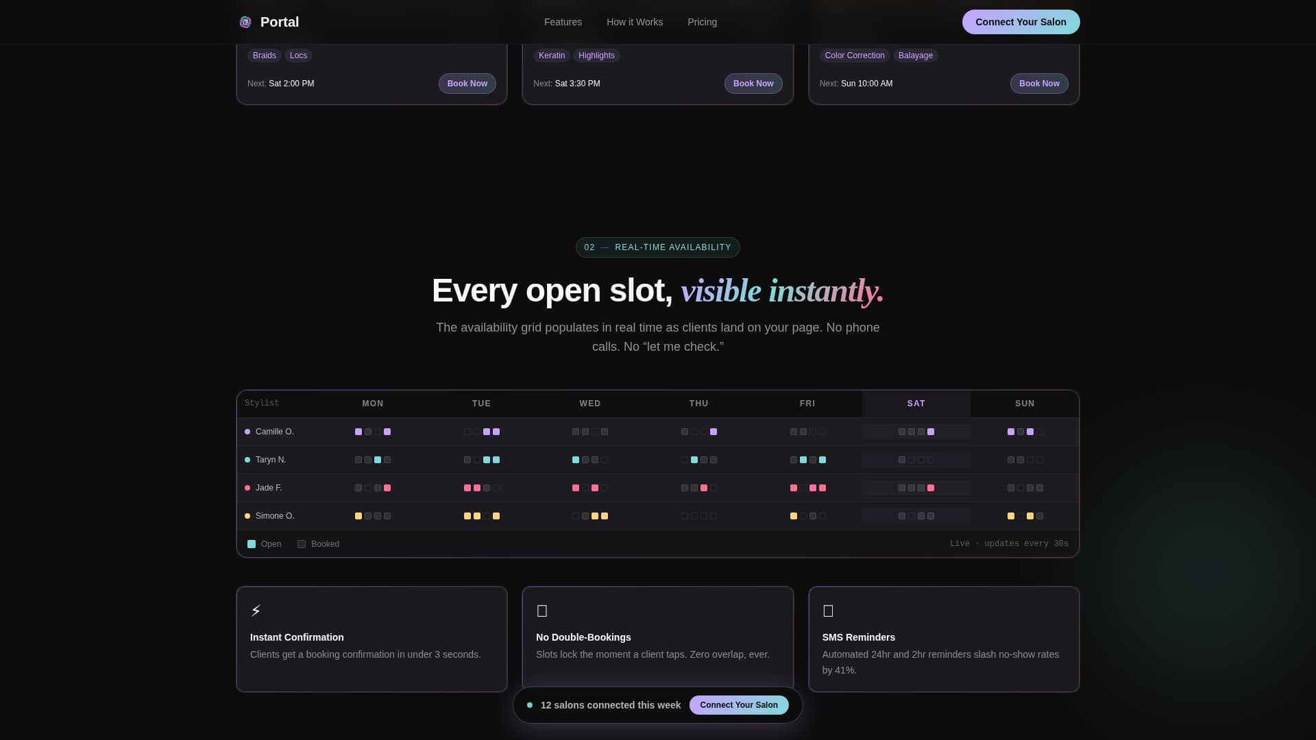 Beauty & Salon Software & SaaS Reviews Website Template