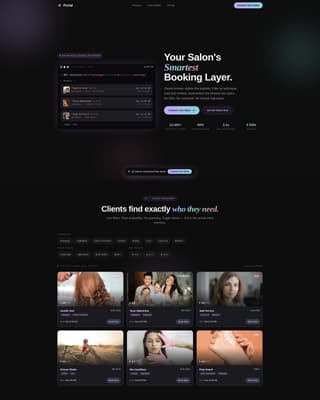 Beauty & Salon Software & SaaS Reviews Website Template