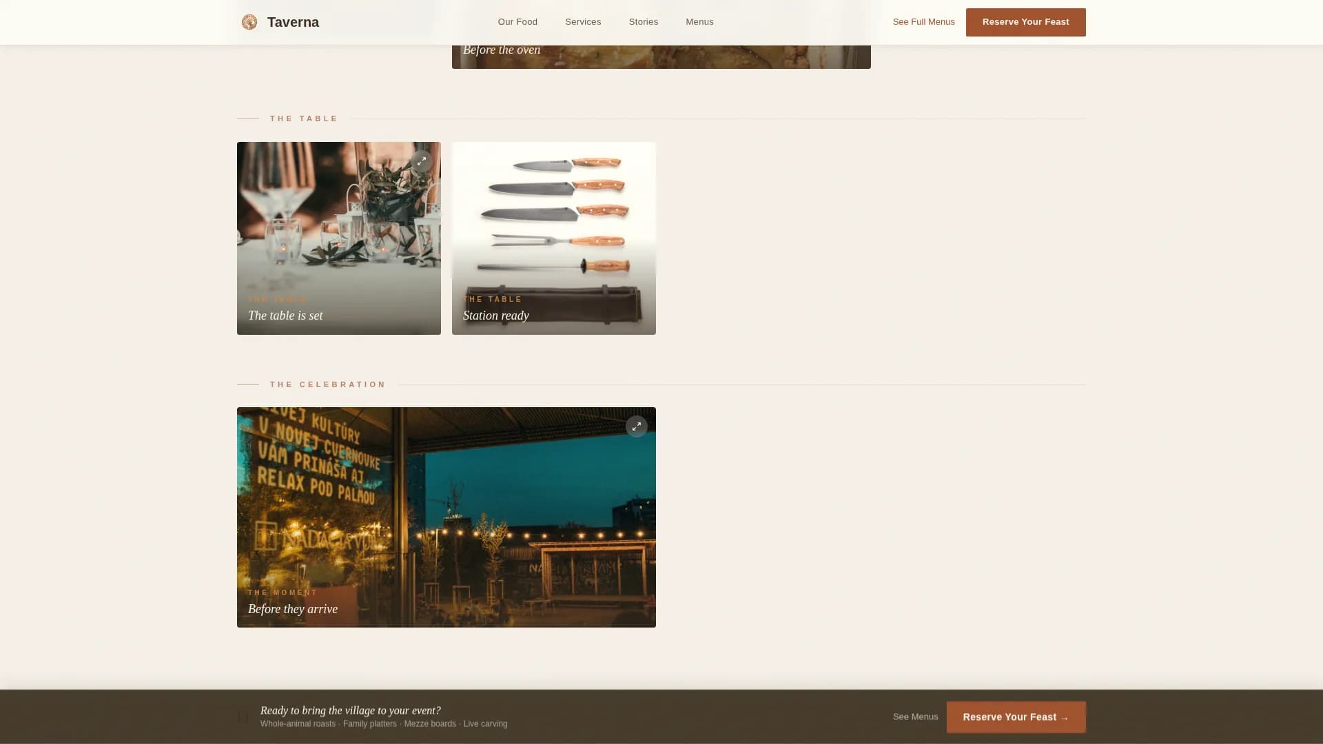 Aegis — Upscale Greek Catering Landing Page Template
