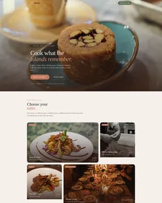 Platea — Premium Mediterranean Culinary School Landing Page Template