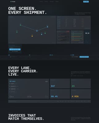 Logistics Software & SaaS Professional Website Template