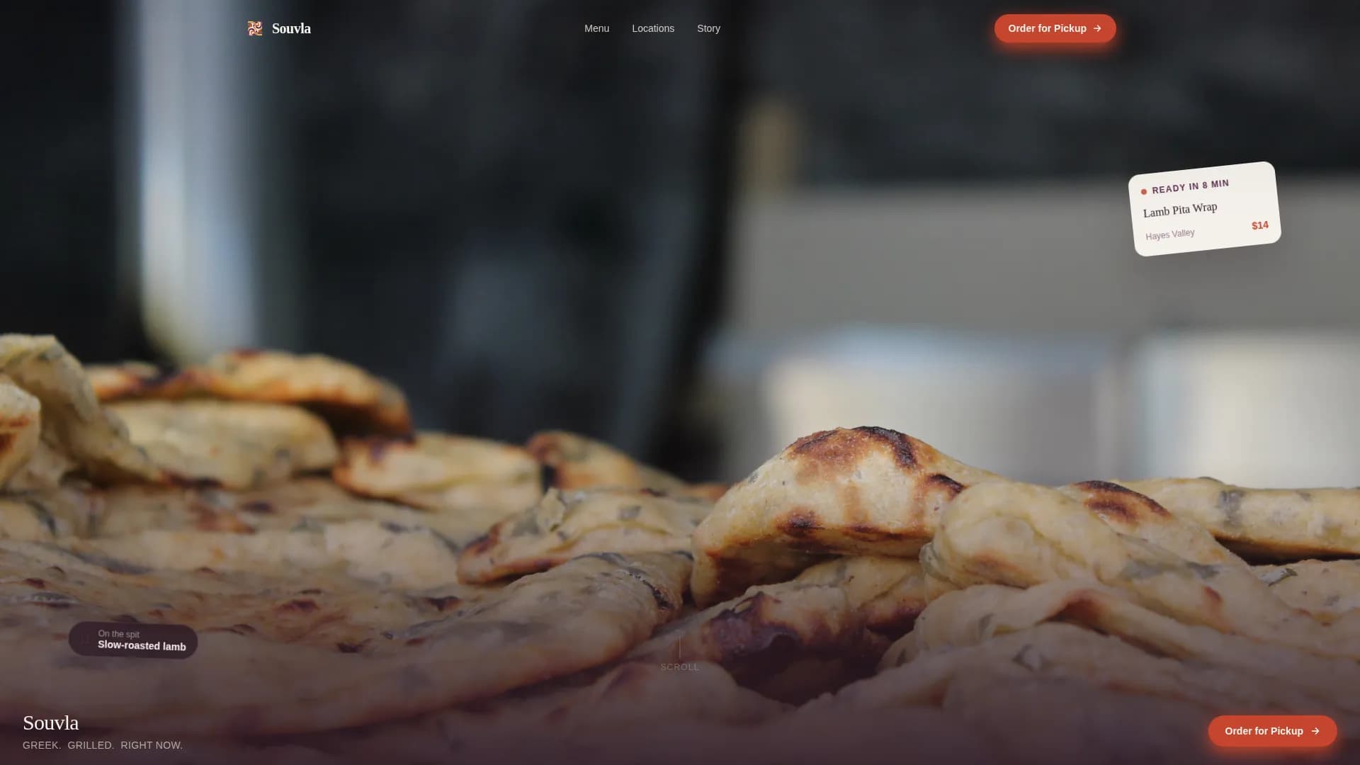 Acropolis — Artisan Greek Eatery Landing Page Template