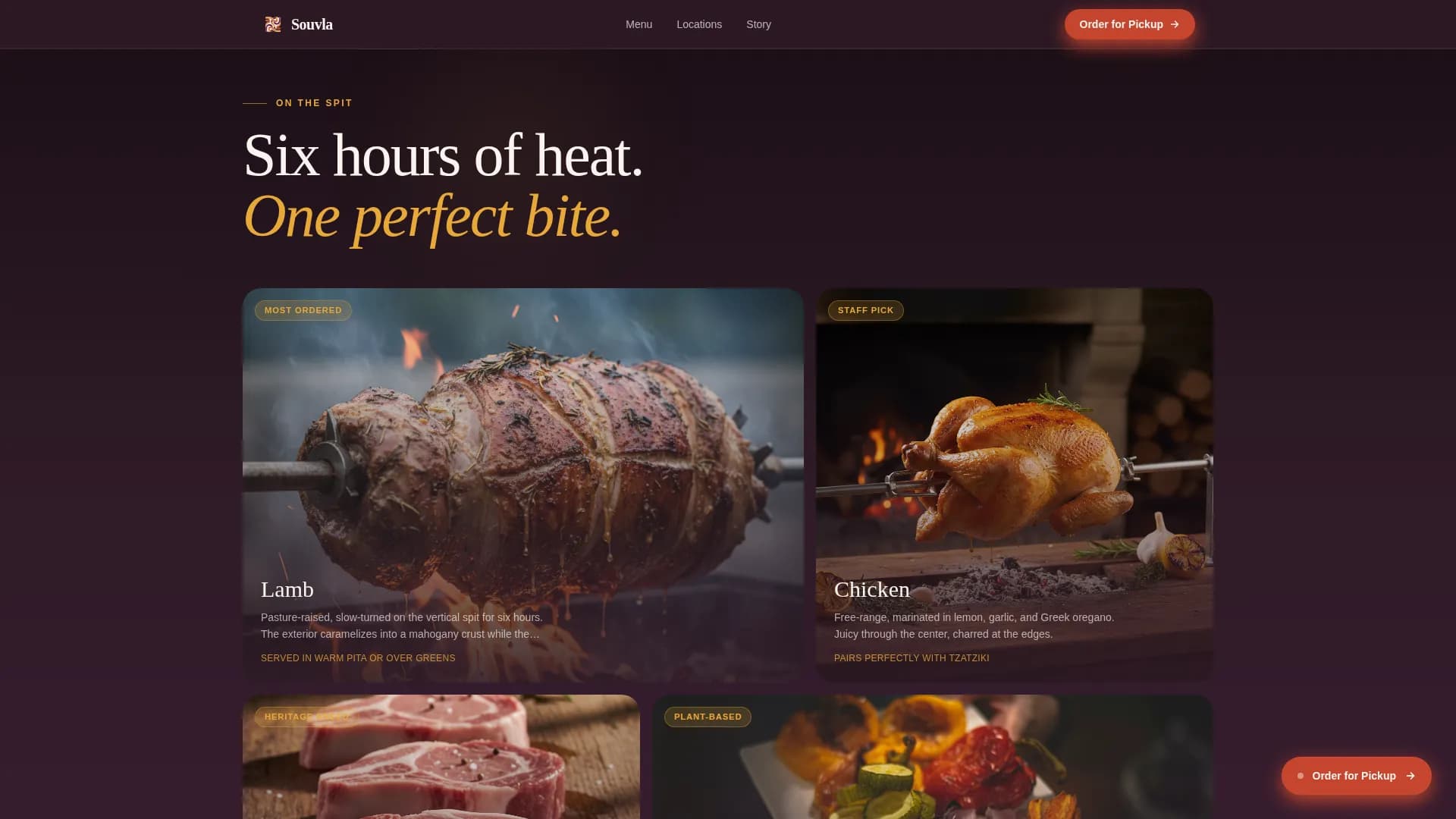 Acropolis — Artisan Greek Eatery Landing Page Template