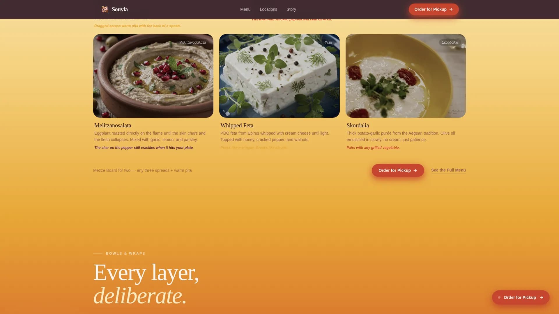 Acropolis — Artisan Greek Eatery Landing Page Template