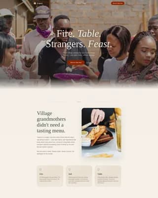 Greek Dining Specialist Booking Website Template