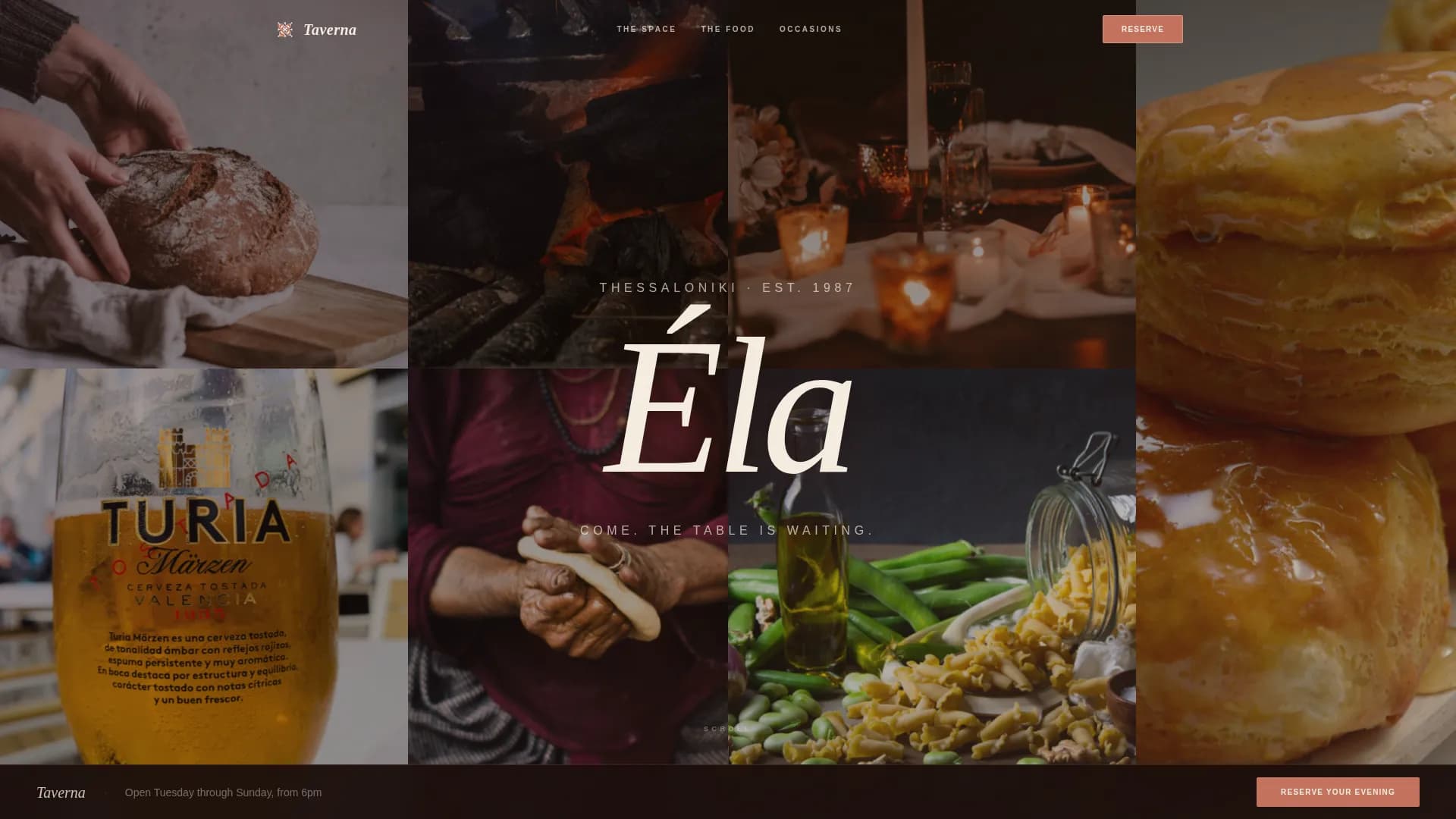 European Specialty Dining Specialist Professional Website Template