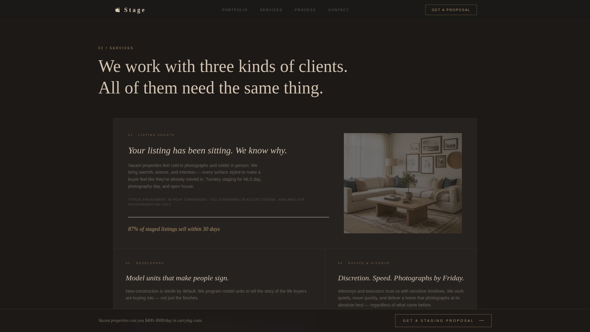 Stagecraft - Immersive Staging Landing Page Template