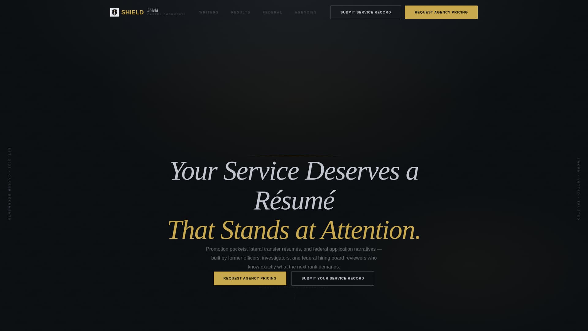 Police Officer Profile Careers Website Template