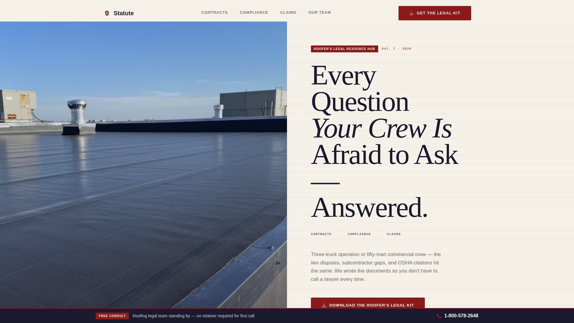 Roofer Reviews Website Template