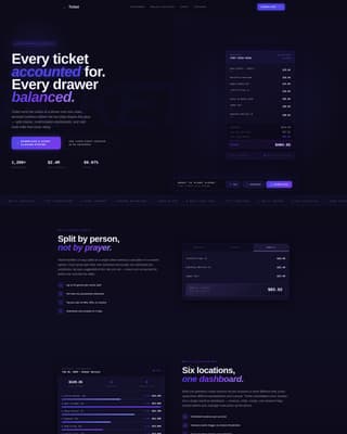Restaurant Software & SaaS Professional Website Template