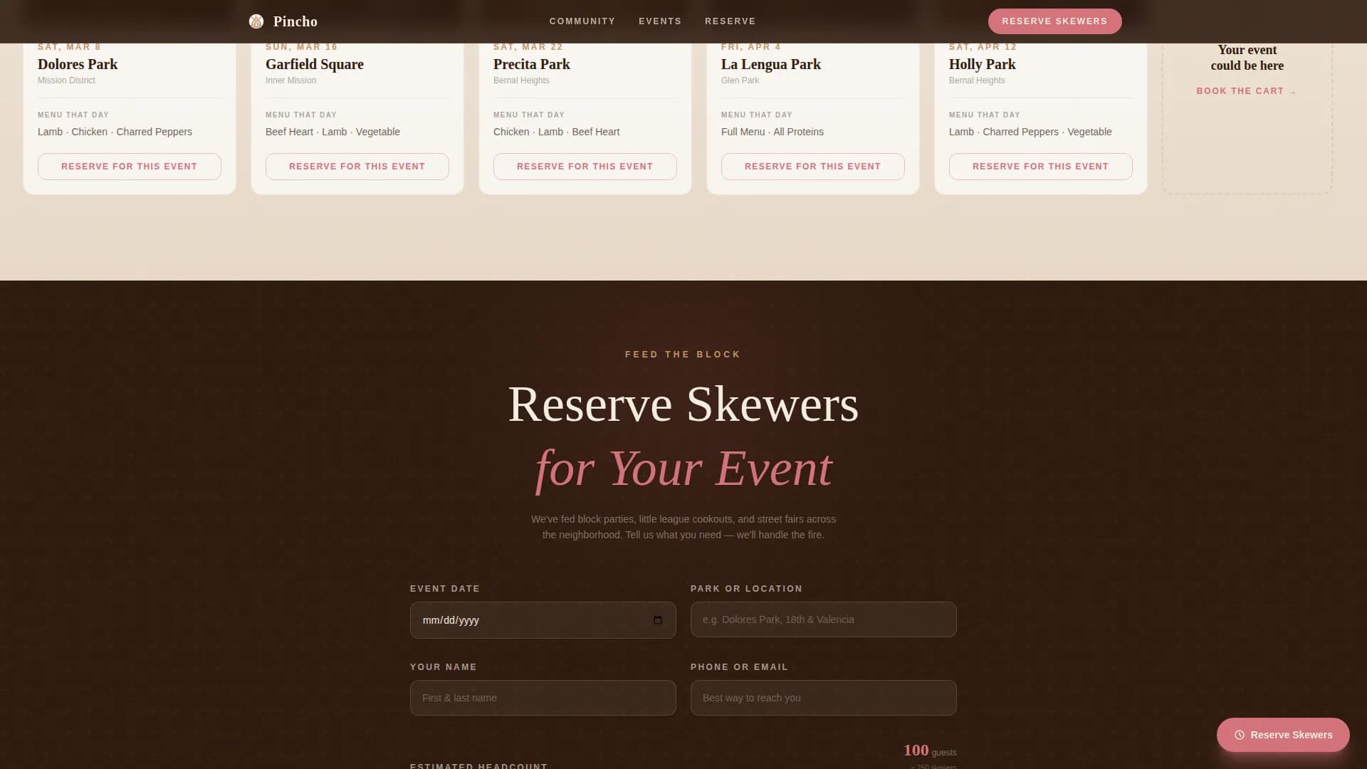 Street Food & Market Stall Specialist Professional Website Template