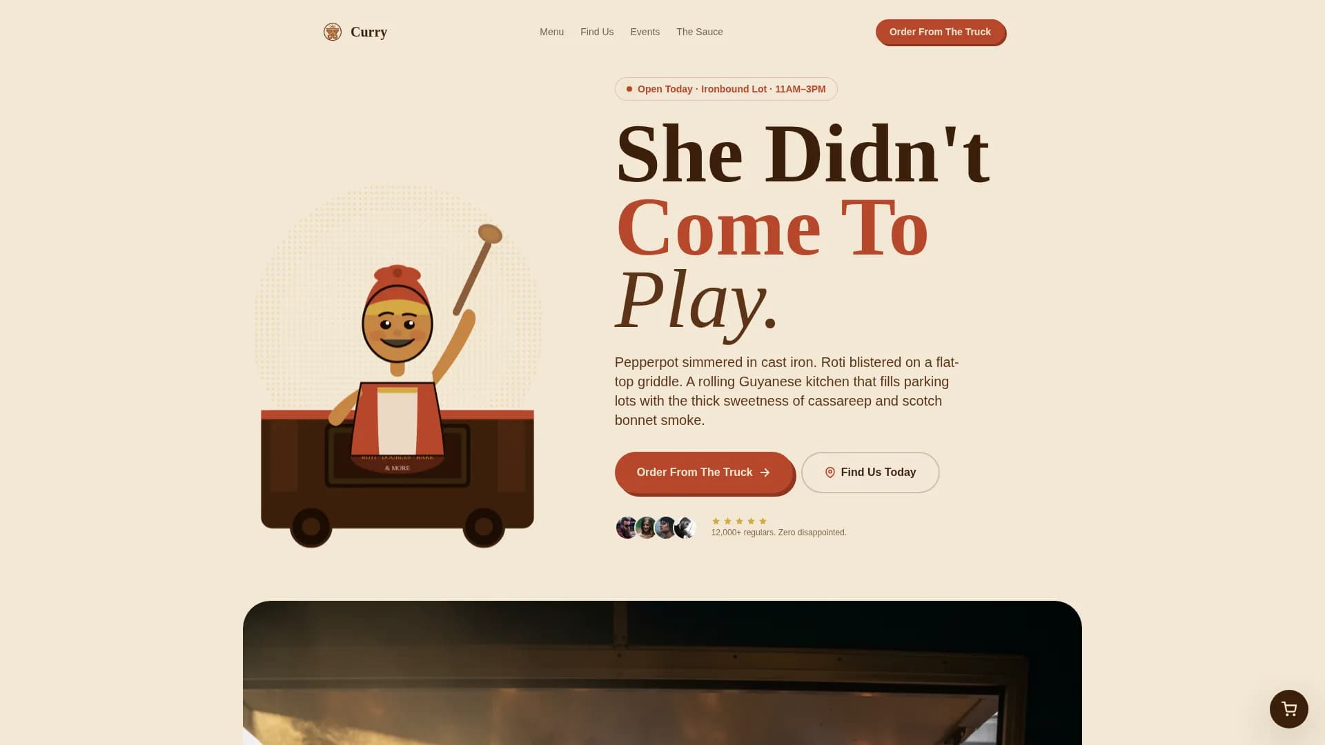 Spice — Vibrant Guyanese Dining Landing Page Template