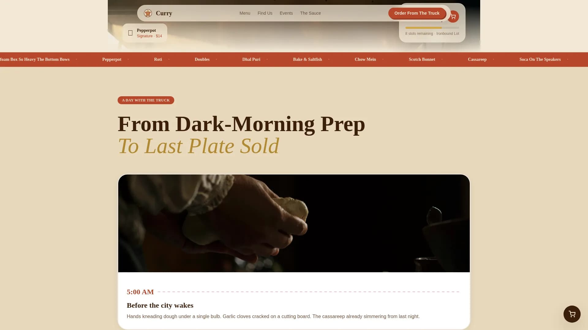 Spice — Vibrant Guyanese Dining Landing Page Template