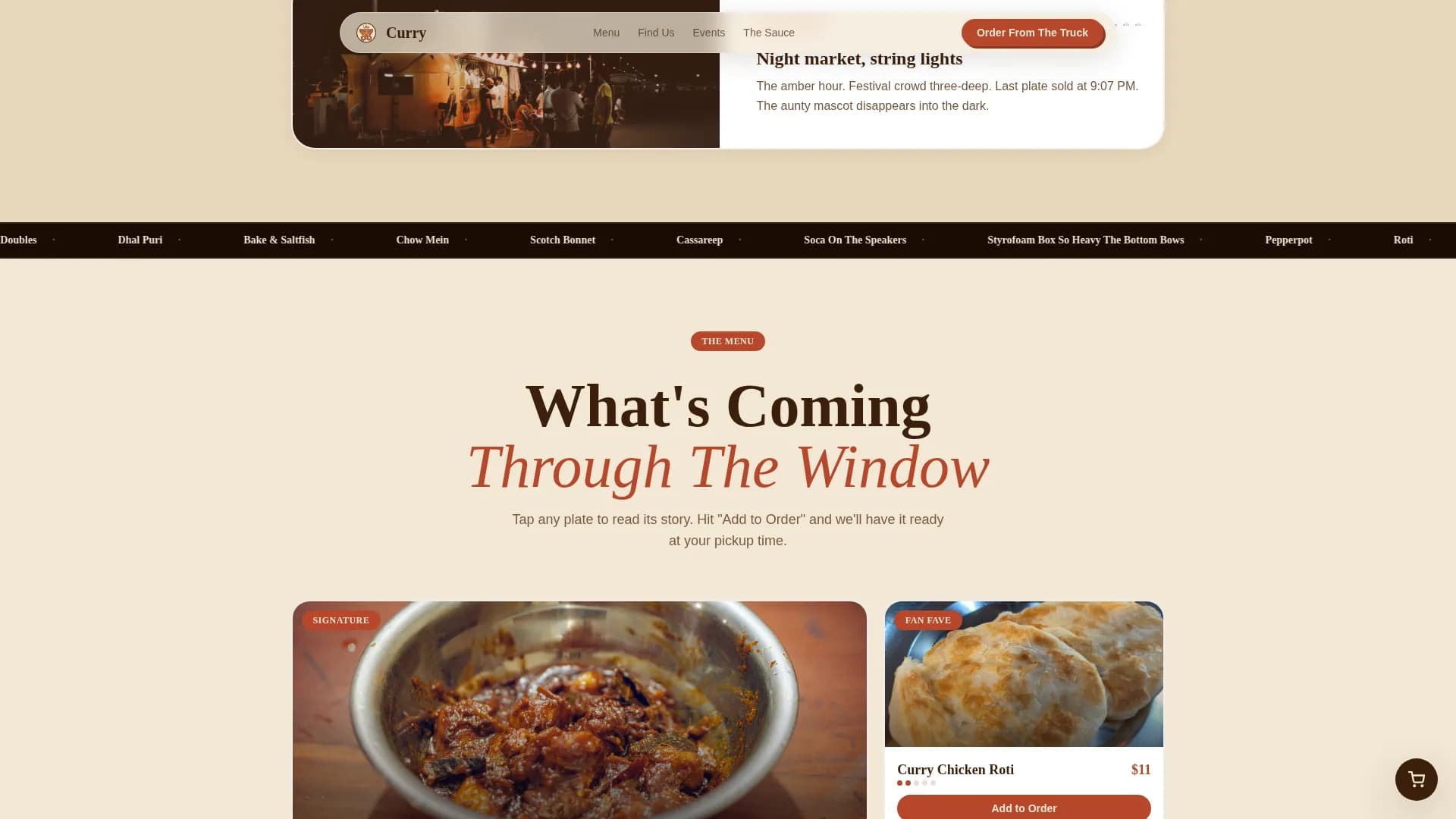 Spice — Vibrant Guyanese Dining Landing Page Template