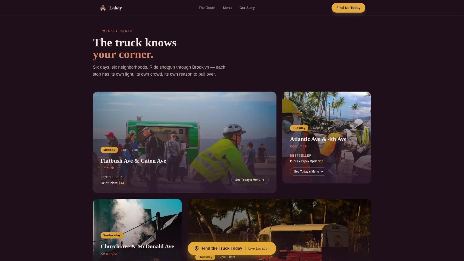 Lakay — Bold Haitian Catering Landing Page Template