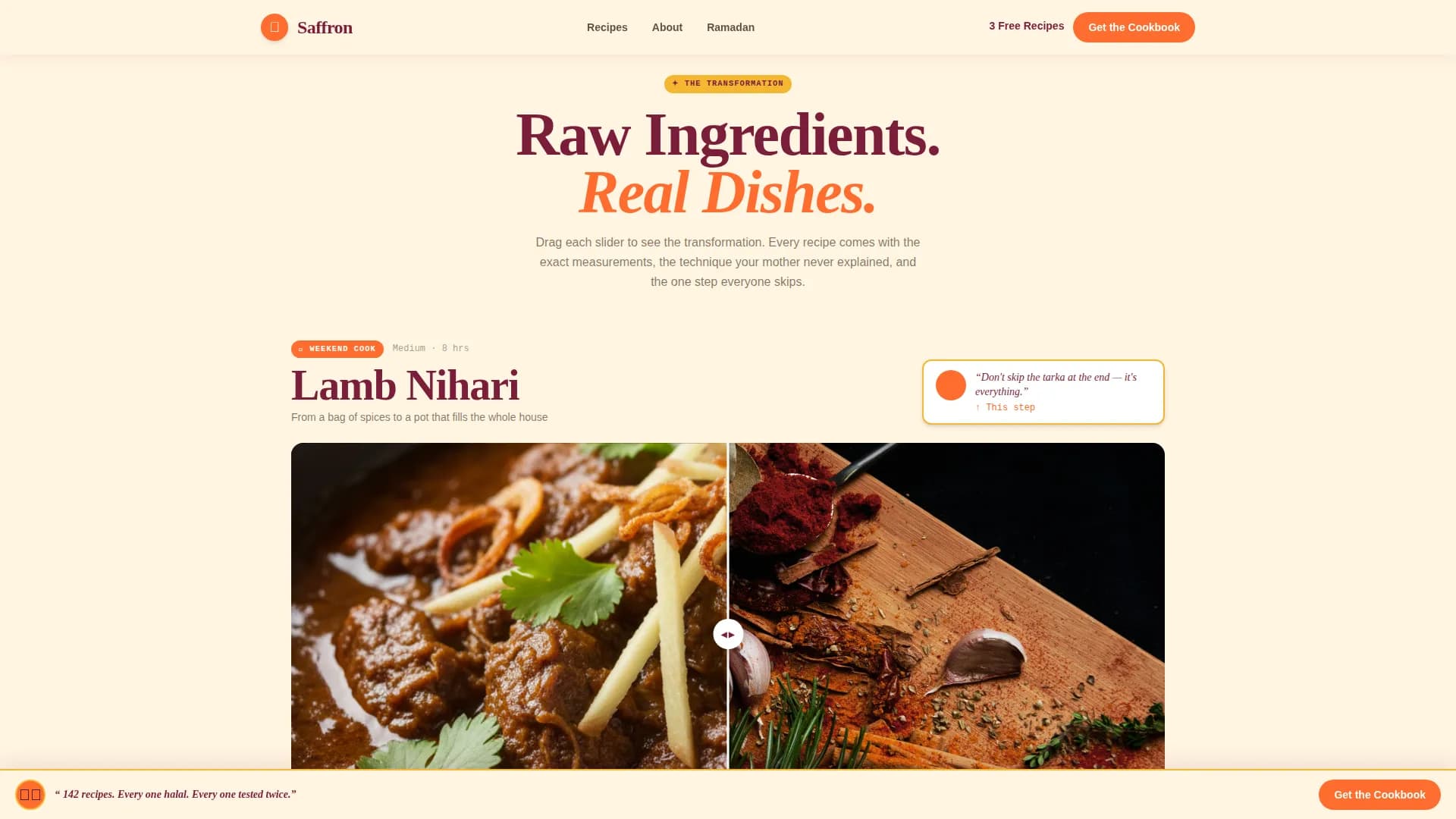 Halal Food & Dining Blog Website Template