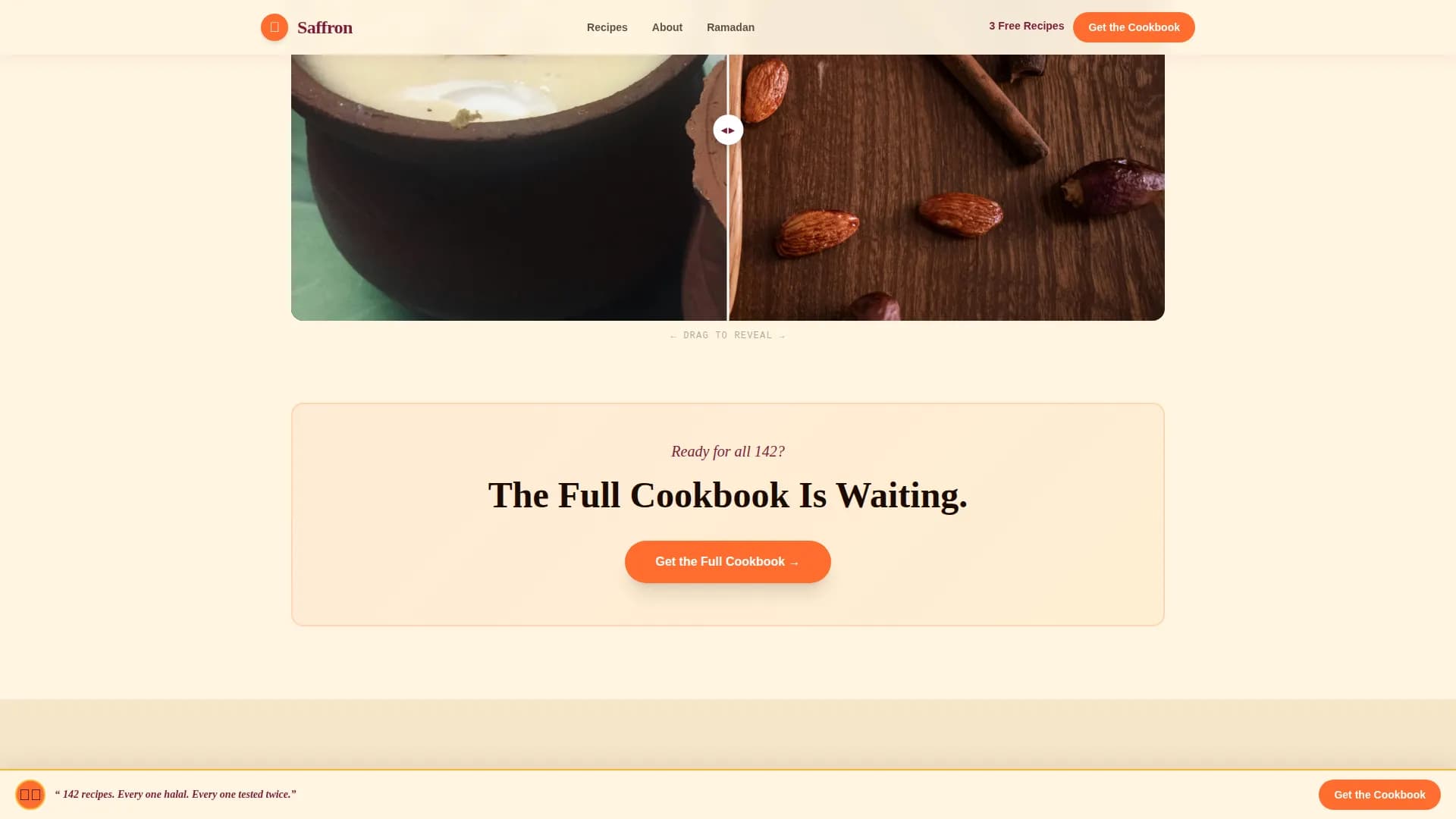 Halal Food & Dining Blog Website Template