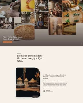 Halal Food & Dining Specialist Booking Website Template
