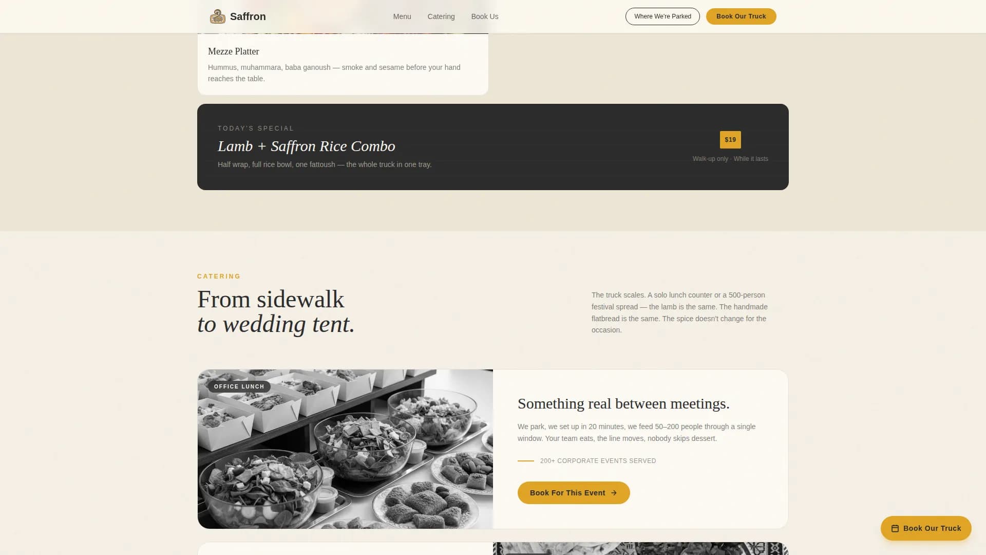 Halal Food & Dining Advanced Booking Website Template