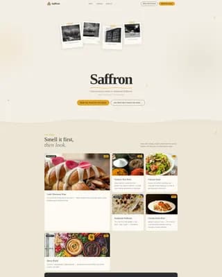 Halal Food & Dining Advanced Booking Website Template