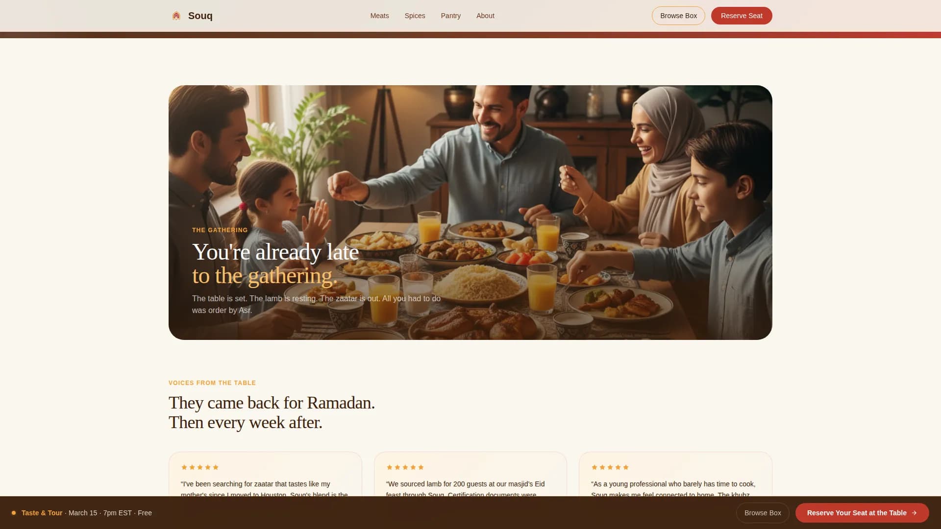 Halal Food & Dining Specialist Professional Website Template