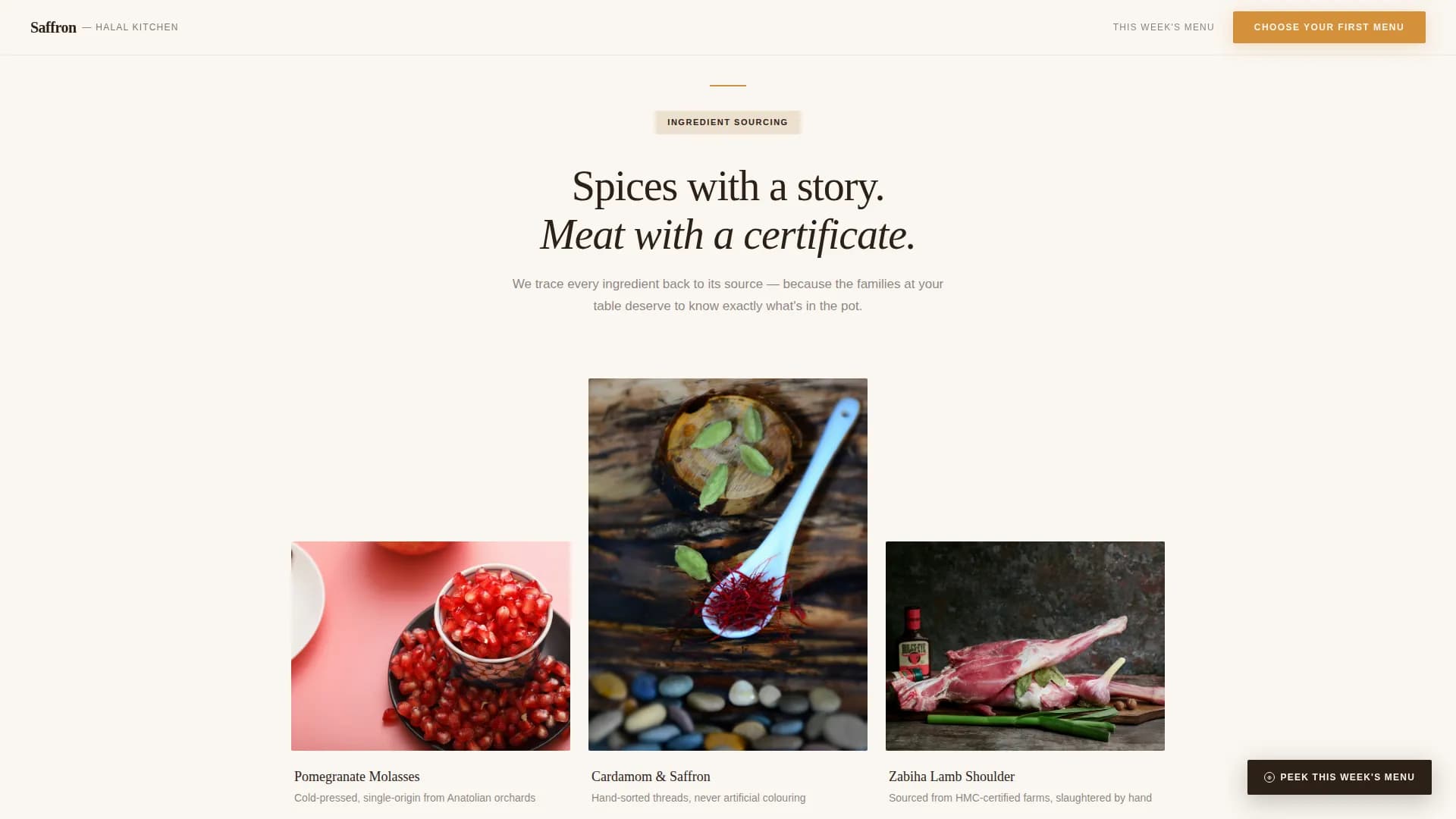 Halal Food & Dining Blog Website Template
