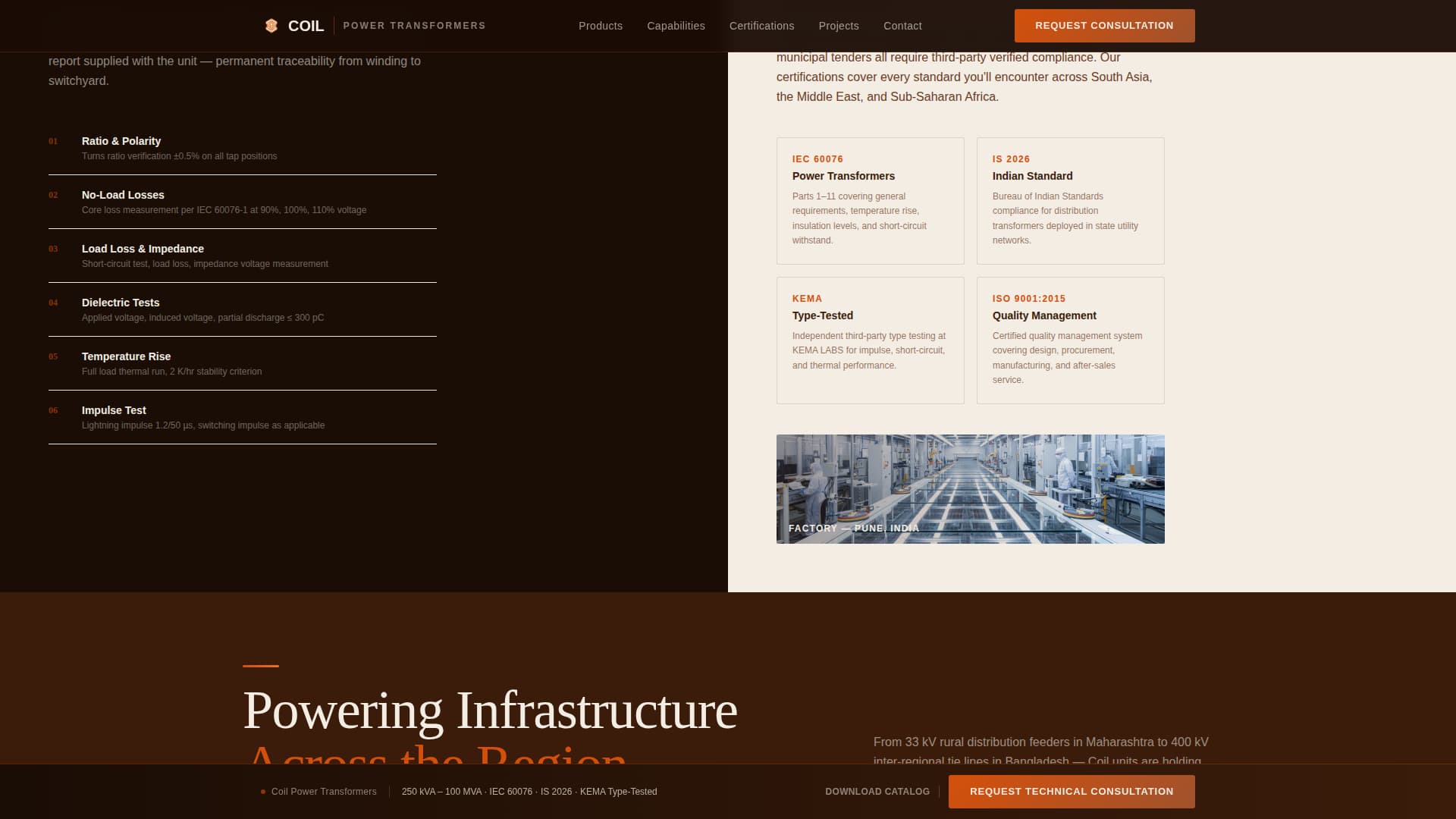 Coil - Precision Transformer Landing Page Template
