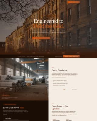 Coil - Precision Transformer Landing Page Template